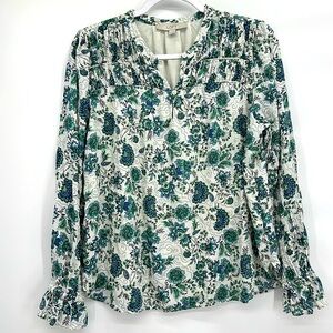 Loft V Neck Long Sleeve Floral
Shirt Top